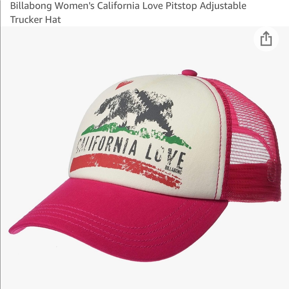 Brand New Billabong California Love Trucker Hat